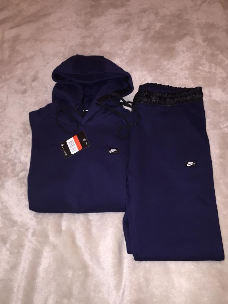 nike modern tracksuit navy